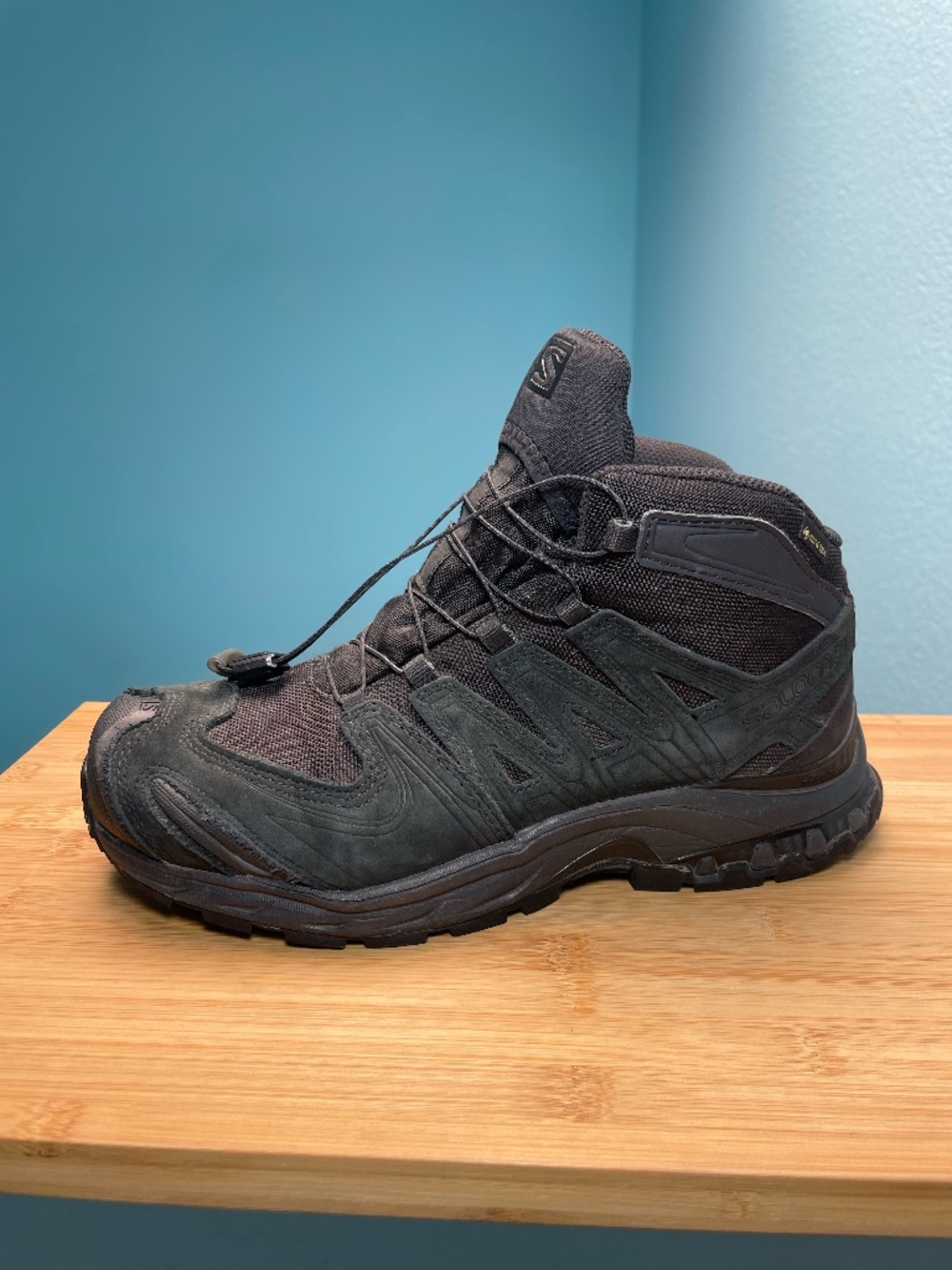 Salomon XA Forces Mid GTX GORE-TEX Tactical Hiking Boots Black Mens 7 Womens 8